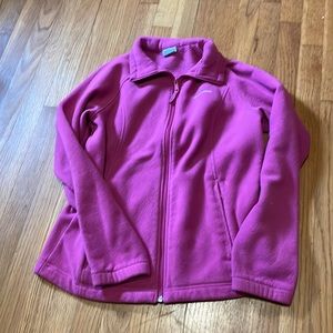 Columbia Pink Fleece Zip Size Large